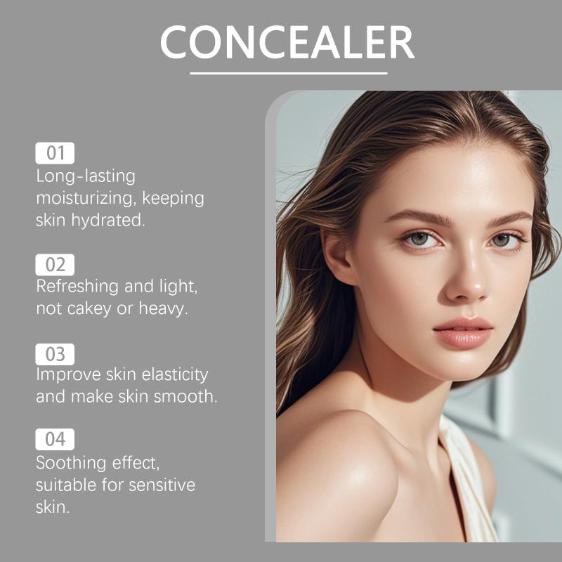 10G Concealer Cream Liquid Foundation For Dark Eye Circles Pimple Mark Waterproof Longlasting Smooth Makeup