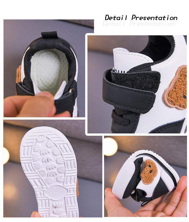 2026 Unisex Children's White Soft Sole Running Shoes - Spring & Autumn Casual Sneakers for Medium and Large Kids