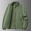 2025 New Oversized Hoodless Stand-up Collar Jacket Outdoor Casual Versatile Loose Workwear Casual Jacket