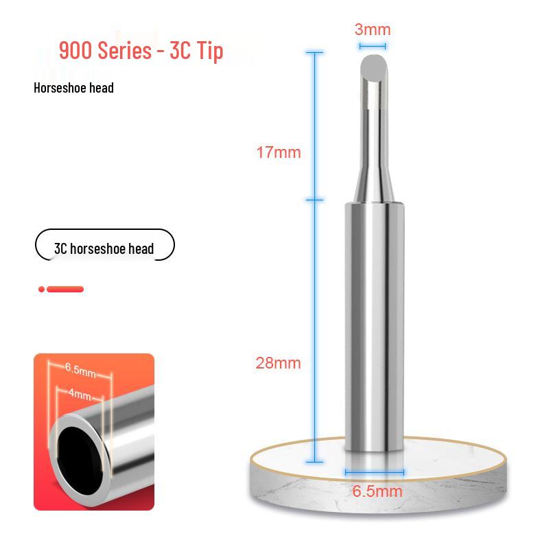 900 High Temp 400°C Soldering Iron Tip for 936 Station - Internal Heat, Constant Temp, K Horseshoe Tip