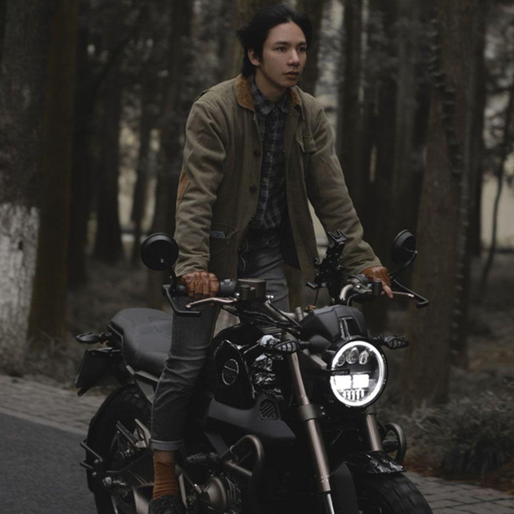 Anti-Slip Riding Protective Gloves Vintage Half Finger Gloves Motorcycle Gloves  Protective Gear
