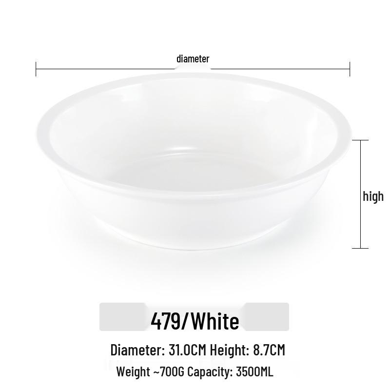 Большая меламиновая суповая миска Kaibaiya - Имитация фарфорового таза для рыбы с квашеной капустой, Столовая посуда для отелей и ресторанов