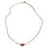 Exquisite Fashion Brass Necklace Women Necklace Gold Red 5IC257_2IE2_F0R8H