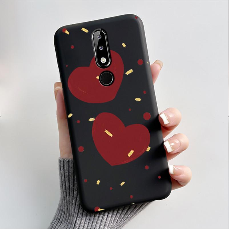 Silicone Case For Nokia X5 X6 5.1 Plus 6.1 Plus Phone Case Luxury Fashion Butterfly Flowers Soft Slim Black Jelly Cover Casing