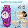 Toddler Kids Children Girls Boys Watch, 3D Cute Cartoon Silicone Band Wristwatch Time Teacher Gift for Girls Boys (Purple Butterfly)