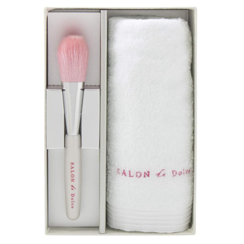 Apex Heart Imabari Towel Makeup Brush Face SALON de Set, Brush, Pink, Dolce, Kumano, Yukodo, Gift, SD-1299
