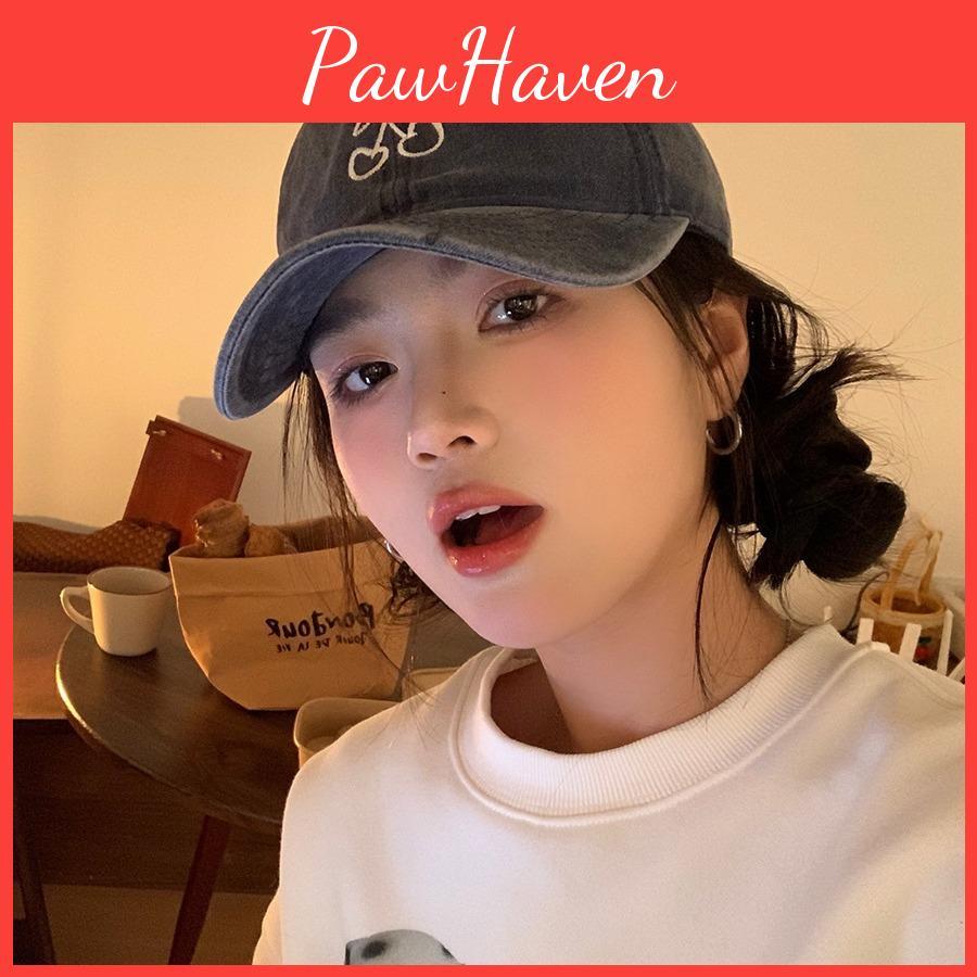 Charming Cherry Baseball Cap Women Perfect Spring Adjustable Soft Design