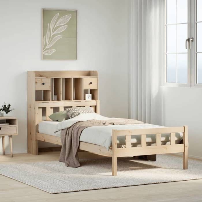 VidaXL Bunk Bed Without Mattress 90x190 Cm Solid Pine Wood 3322158