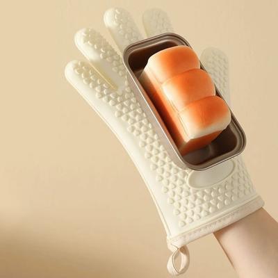 1 Par de Luvas de Forno Resistentes ao Calor Luvas de Isolamento Térmico Anti-queimadura Luvas de Cozimento Micro-ondas