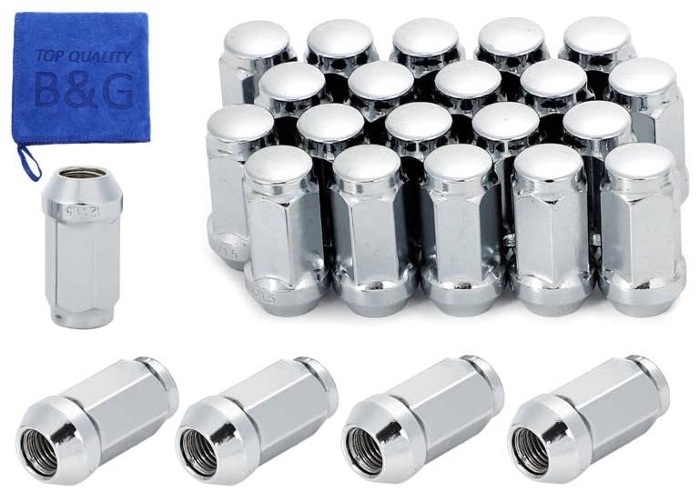 

[Длинные гайки с красивым блеском] Колесные гайки M12 P1.5 19HEX 45мм 24 штуки + 1 штука Всего 25 штук Hiace Хром Длинные гайки Surf Land Cruiser 6 ш