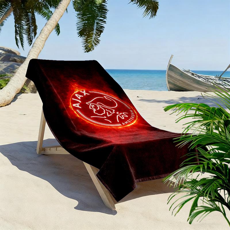 AFC Ajax Print Strandtuch, Großes Weiches Schnelltrocknendes Handtuch für Strand Camping Schwimmen