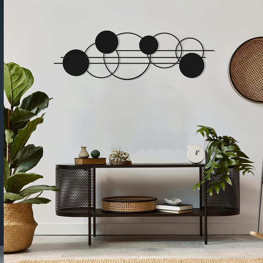 Geometric Metal Wall Art Large Circular Sculpture Home Decor Luxury Ornament Housewarming Birthday Gift