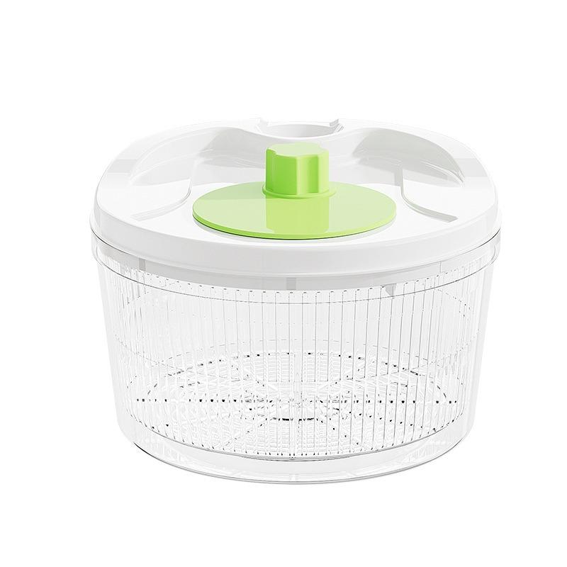 Household Vegetable Dehydrator, Kitchen Vegetable Washer and Spin-dryer, Double-layer Draining Vegetable Basin, Fruit and Vegetable Spin-dryer