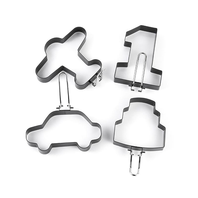 

Set of 4 Fried Egg Pancake Ring Omelette Fried Egg Rings Stainless Steel Egg Mold for Cooking Breakfast Pan Oven Kitchen