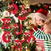Christmas Acrylic Letter Hanging Decoration Car Rearview Mirror Xmas Tree A to Z Alphabet