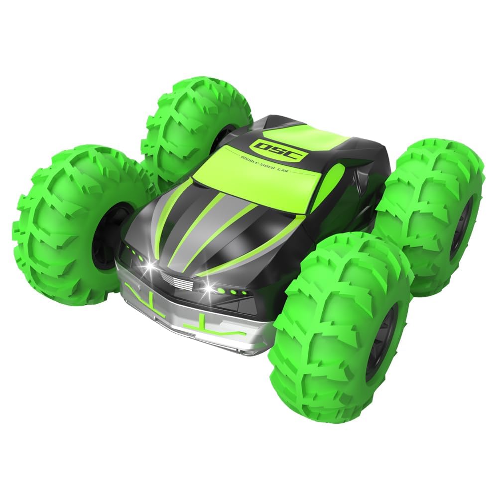 

7JI Remote Control Fun Gift for Elementary and Middle School New Gift Double-Sided Car, Bouncing, 4-Wheel Drive, 360-Degree Rotation, Shockproof,