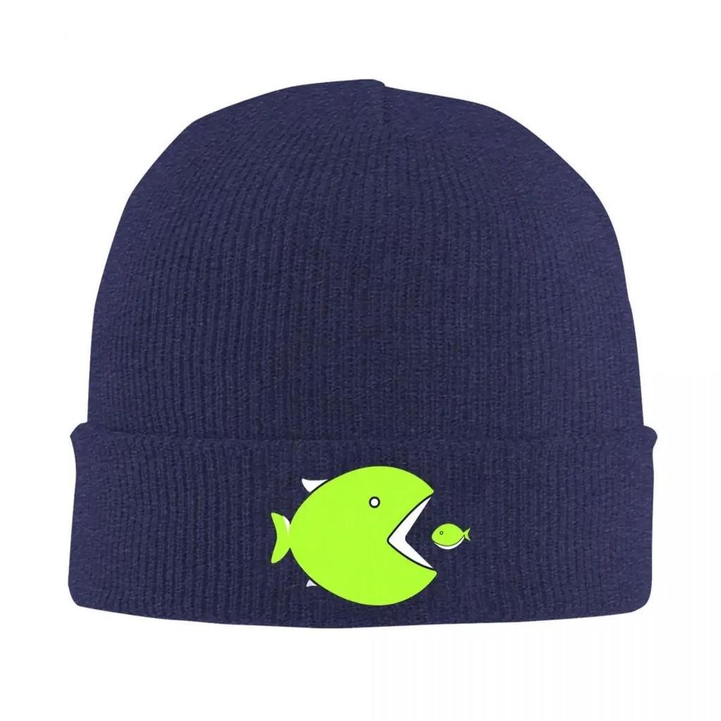 new BIG FISH Pixels Fishing Logo Hat Autumn Winter Beanies New Gunki Caps FeUnisex Unisex Acrylic Knitted Hat