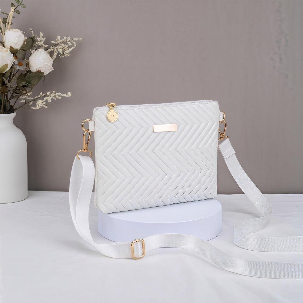 Geometric wave pattern women's crossbody bag, a daily crossbody bag for street fashion, work, travel, and shopping.zwq