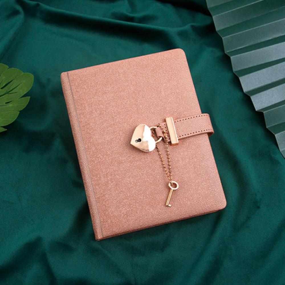 with Keys Notebook with Heart Lock Sketchbook B6 Notebook Stationery Drawing Book  Diary