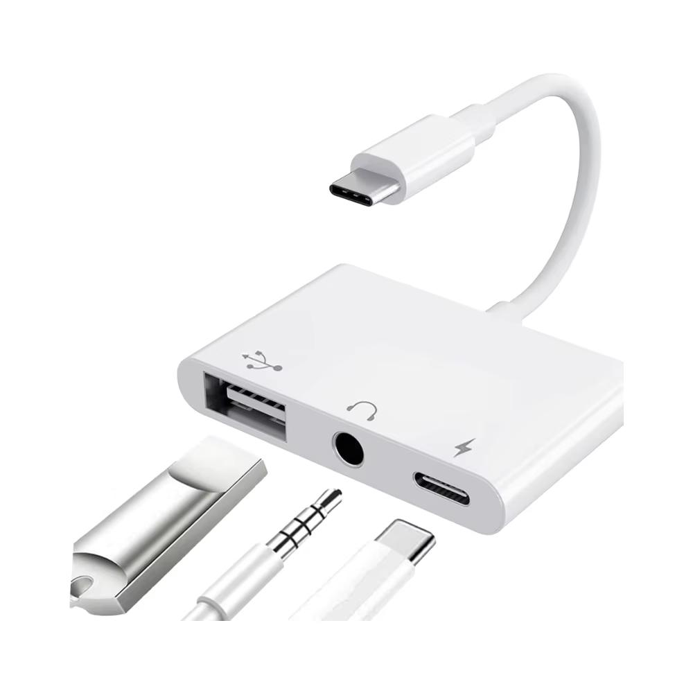 DOOLIKE Dual Connectors USB Type-C Converter 2 in 1 Multi-in-1 SD TF Card Aluminium Smart OTG Mobile Phone Memory Card Reader