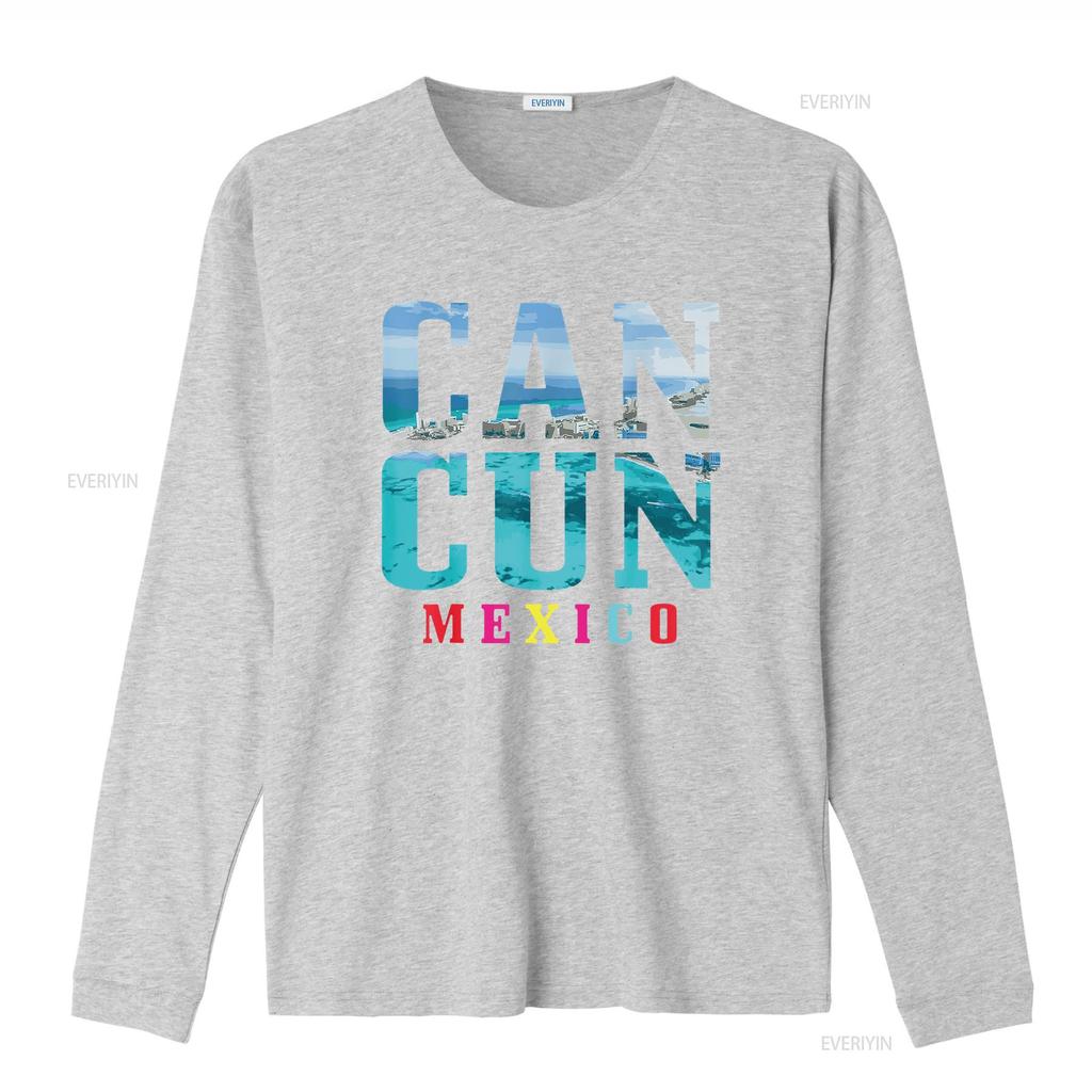 Womens Cancun Mexico Beach Summer Vacation Souvenir T Shirt vintage Washed Stretched graphic Soft Slightly Unisex Breathable
