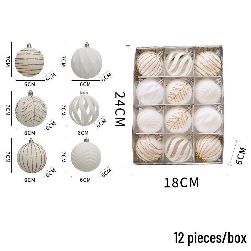 Roter Beflockter Bordeauxroter Samt Weihnachtsbaumkugel-Schmuck, 12er-Pack (6cm)