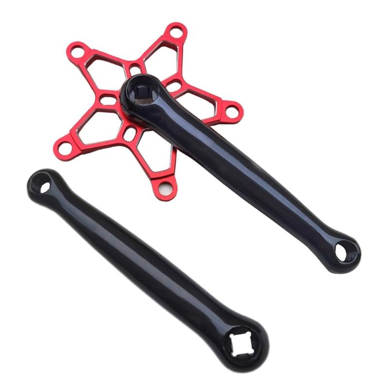 Bicycles Crank Arm Aluminium Alloy 170mm Bicycles Crankset Bike Pedal Crank Arm Replacements for Mountain Bike Road Bike