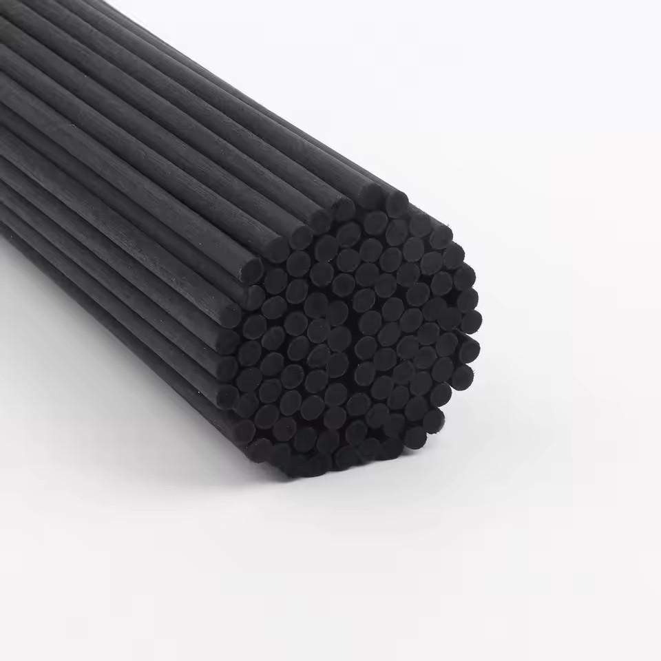 Wholesale 200Pcs 70cm×5mm Black Fiber Reed Diffuser Sticks Home Fragrance Aroma Diffuser Replacement Home Decor Accessories