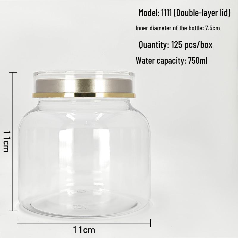 Food-Grade PET Sealed Bottle for Herbal Powders: Polygonatum, Codonopsis, Scutellaria Baicalensis, Dendrobium Officinale, Astragalus, American Ginseng