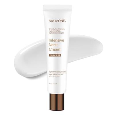 NATUREONE Intensive Neck Cream 50g, for Neck and Décolleté Care, Collagen and Hyaluronic Acid, Firming, Wrinkle Reduction, Dryness, Nature One, Korean