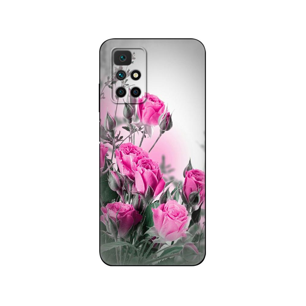 Para Redmi 10 Funda Silicona Cubierta Trasera Funda para Teléfono Para xiaomi Redmi 10 6.5 pulgadas Redmi 10 2022 global parachoques etui funda tpu negra