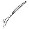 8.0 Inch, Fish Bone Dense Teeth Curved Teeth Cosmetic Scissors Curved Scissors, Pet Trimming Scissors Curved Teeth Scissors Pet Curved Teeth