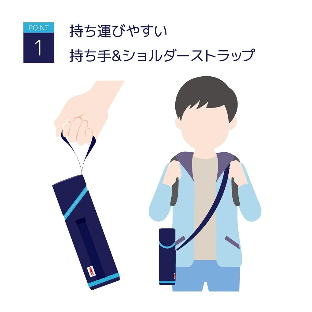 Thermos My Bottle Pouch with Strap, 450-600ml Capacity, Navy, APG-501 NVY