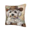 Cute Bichon Frise Pillow Case  Design Pillow Cover Novelty Cushion Cover For Office Car Home Decor