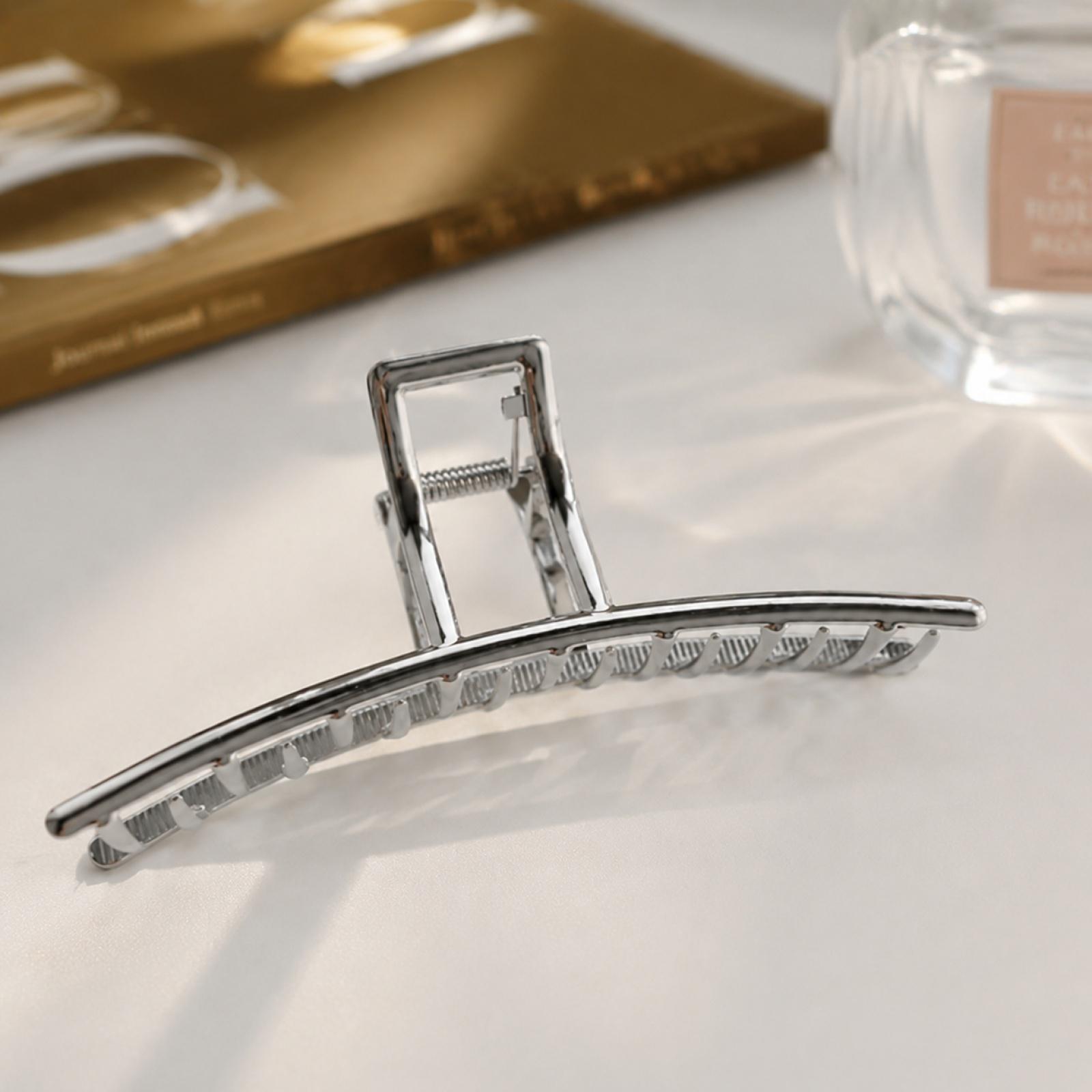 

Metal Hair Clip Large Jaw Clip Hair Claw Clamp Hairpin Strong Grip Durable Hair Accessory for Daily Use and Styling one size білий