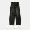 Men S Vintage Streetwear Straight Leg Washed Denim Jeans