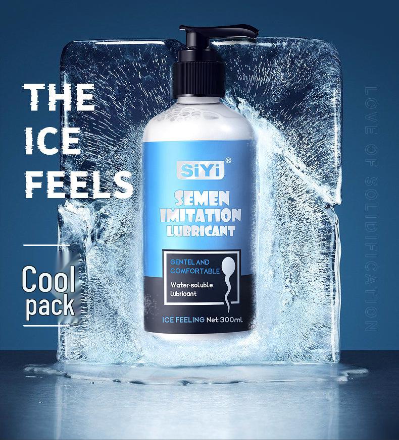 Siyi Silk Wing Imitation Semen Lubricant - 300ml Hot/Cold Sensations, Super Slippery, 120ml Gay Oil.