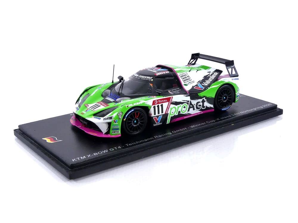 

Spark SG699 Collectible Miniature Car in and Black Green, White, Pink,
