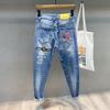 Men Jeans Fashion Street Hip-Hop Jeans Male Punk Style Denim Pants Summer Spring Men Stretchy Slim Fit High Quality Mans Jeans