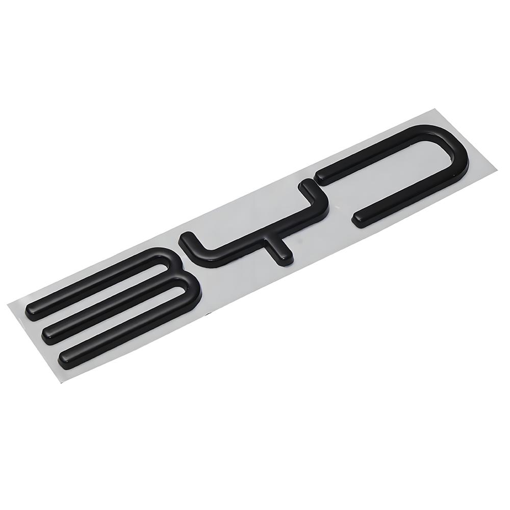 1 ks 3D kovové logo odznak s písmeny pro auto BYD Dekorace zadního kufru Nálepka Stylingové Auto Doplňky