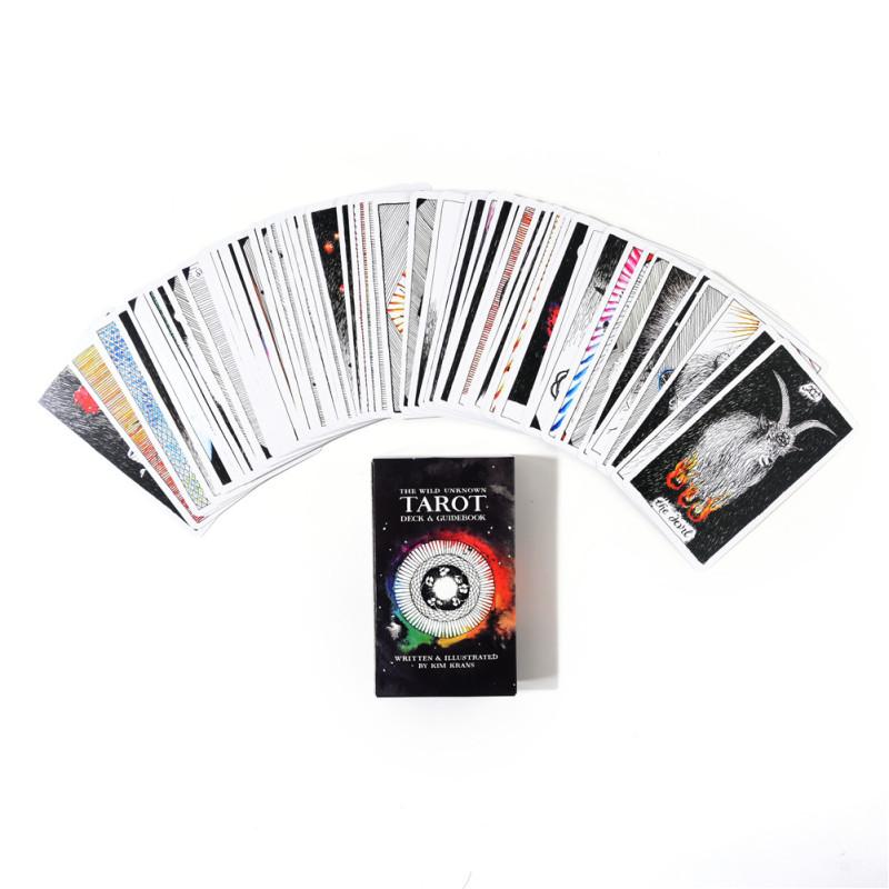 78 Pcs The Wild Unknown Tarot Cards Tarot Deck for Fun Game Table Card Games Lovers Game Card Family