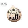 1 Pc/8 Pcs Prank Christmas Ball Funny Bauble Christmas Hanging Ball Rude Humor Hanging Ornaments for Christmas Tree Decor