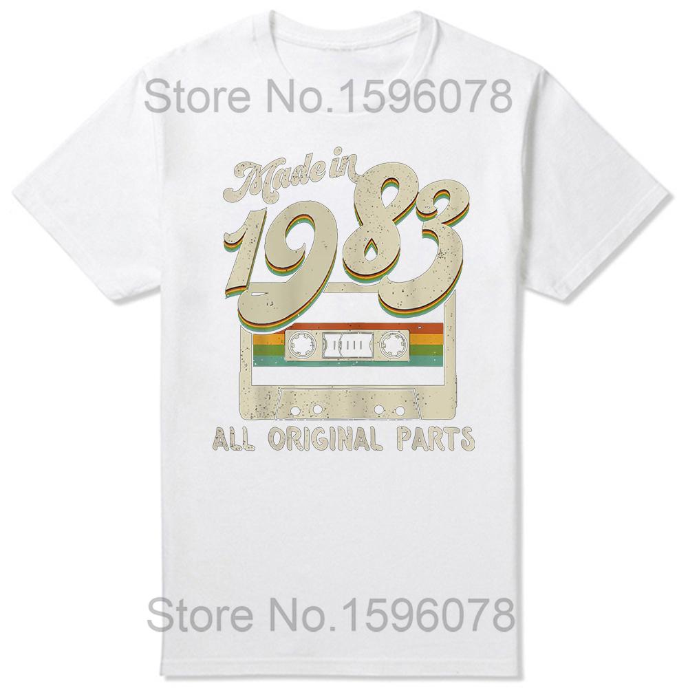 Made In 1983 Limited Edition Birthday Gift T-Shirt for Men Cotton T Shirts 41 Years Old Short Sleeve Tee Shirt Gift Idea Tops