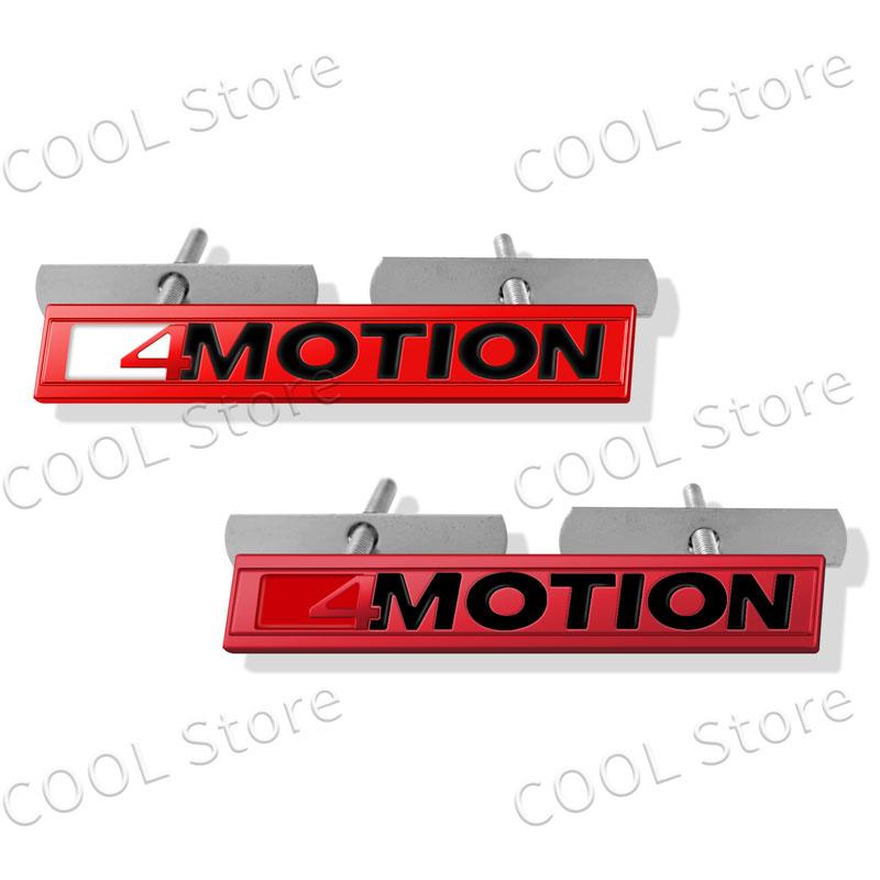 AABIP1 3D Car 4motion Emblem Logo Trim Front Hood Grille Badge Rear Trunk Sticker For VW Volkswagen Polo Golf Passat Jetta Accessories