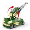 Antiaircraft Mounted Car Gun Assembly Building Blocks Toy For Gift Children