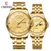 Men's Stainless Steel Double Calendar Waterproof Wristwatch - Cross-border Bestseller for Couples