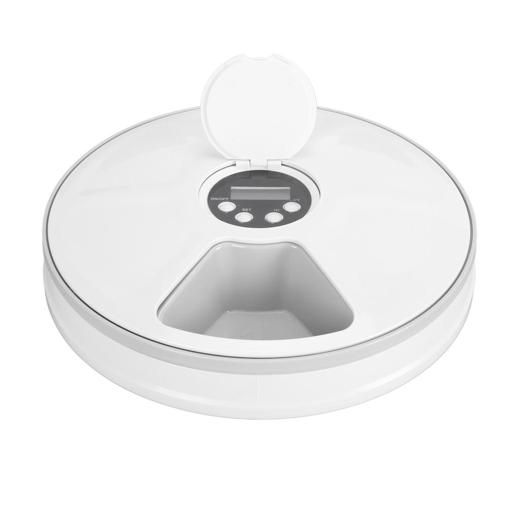 Automatic Pet Feeder Smart Easy To Use Round Dog Cat Timed Dry Food Dispenser with Portion Control