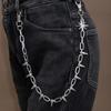 Punk Rock Exaggerated Spiked Jeans Chain Pendant