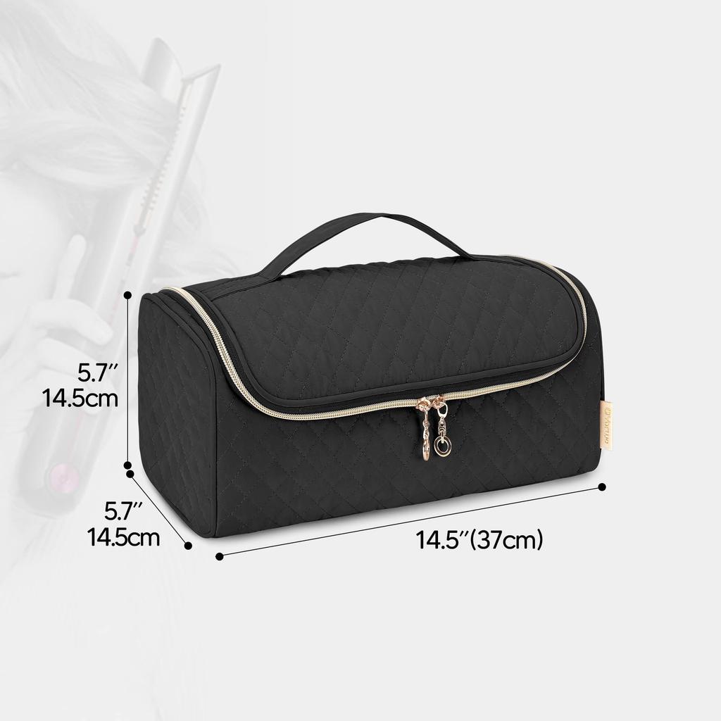 Yarwo Hair Straightener Storage Compatible with Dyson Corrale Hair Attachment Travel Black Case, Straightener, Storage, Case,