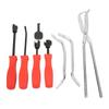 8PCS Drum Brake Puller Tool Kit Universal 45 Steel Oxidation Chromate Coating with Storage Box
